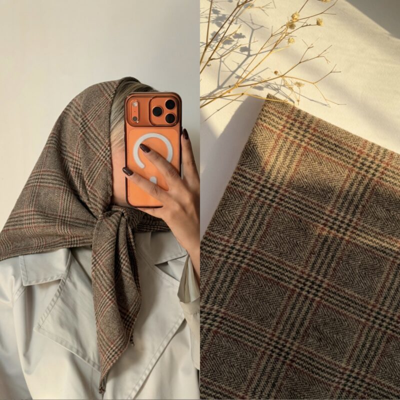مدیوم اسکارف پشمی قد ۹۰